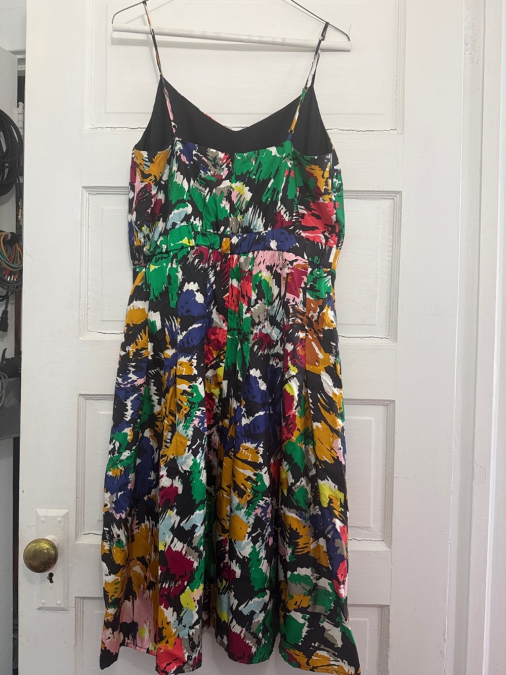 J. Crew Sunset Brushstroke Silk Midi Dress - Picture 6 of 9